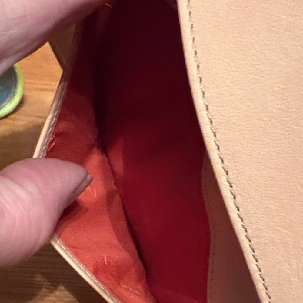 Coach Tan Leather checkbook cover Wallet